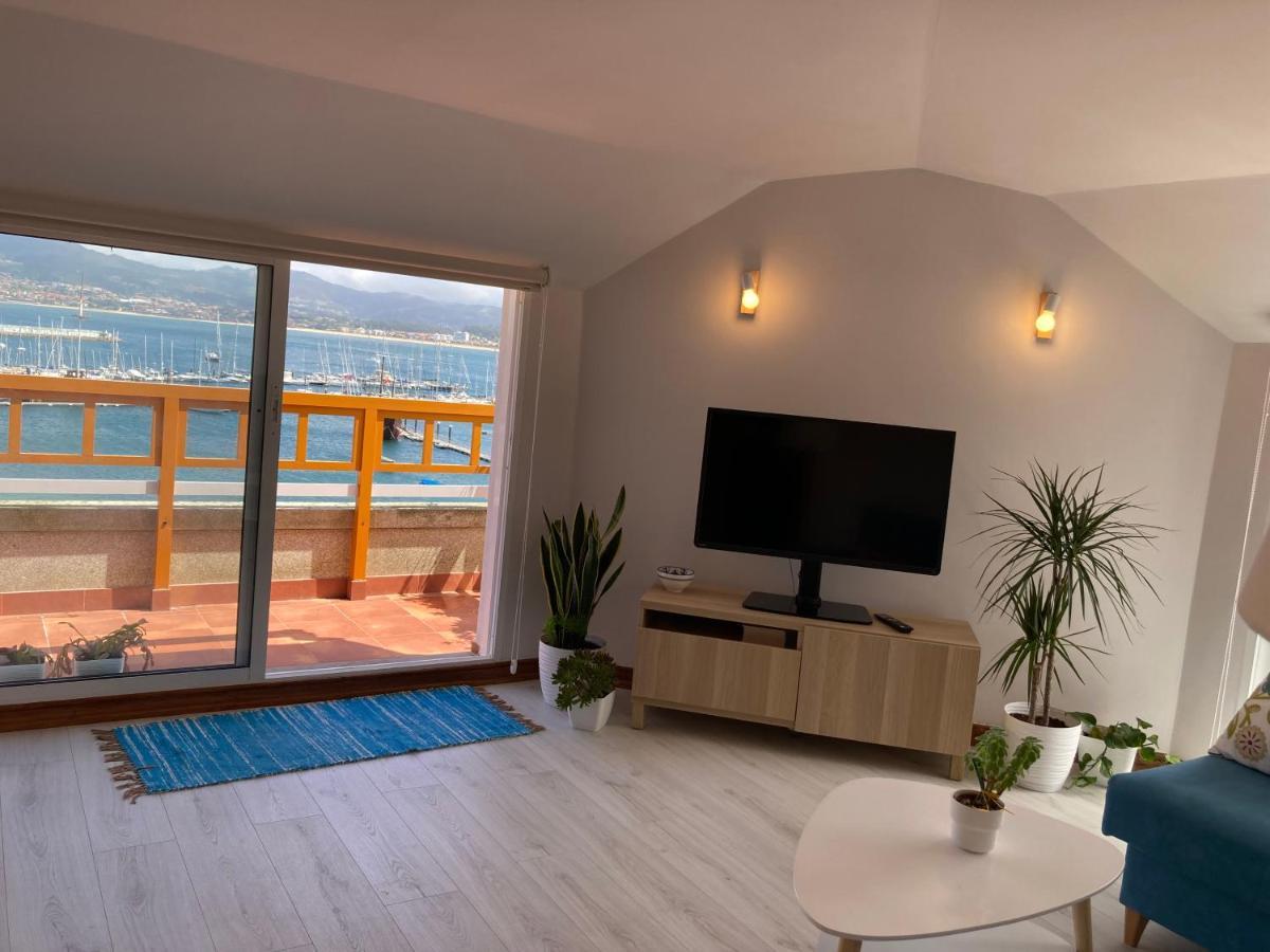 Апартаменты Exclusivo Atico Baiona Con Garaje Экстерьер фото